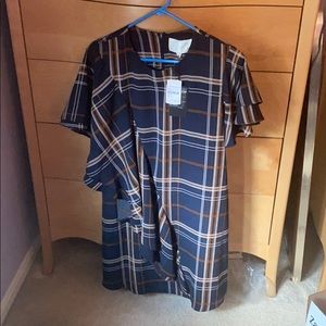 Navy shift dress